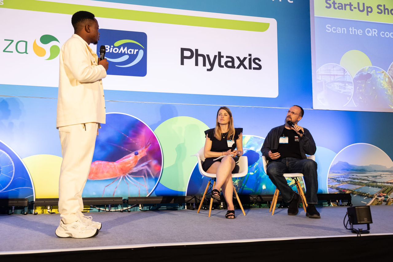 AquaProX Africa on stage at Blue Food Innovation Summit